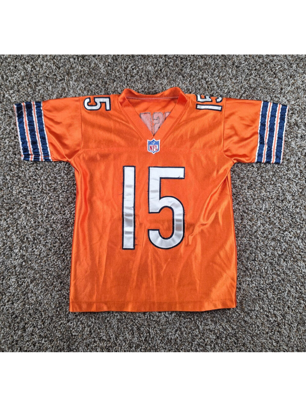 Boys Sz M Brandon Marshall #15 Chicago Bears NFL Football Jersey Orange